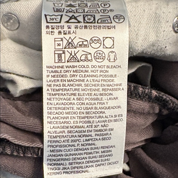 Levi's Men's Charcoal Slim Straight Jeans 38/32 - Picture 5 of 6